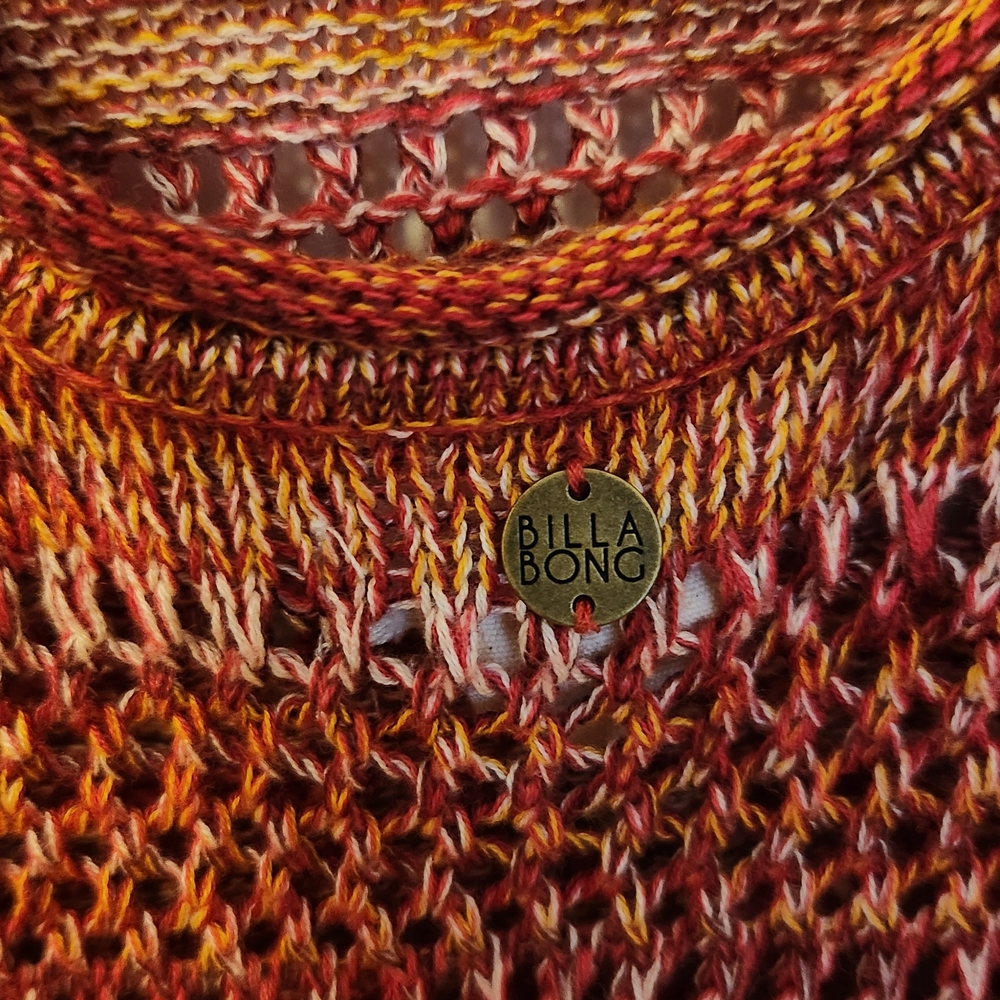 Billabong Multicolor Knit Scoop Neck Sweater